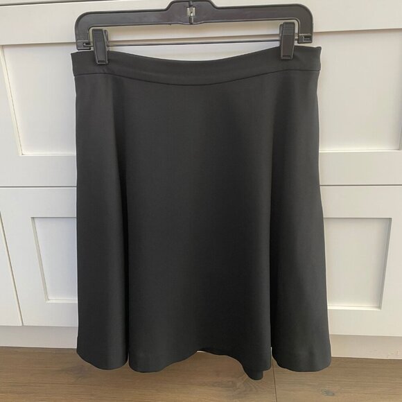 Ellen Tracy Classic Wardrobe Staple Lined A-Line Polyester Skirt Black Sz 8 - Picture 2 of 9